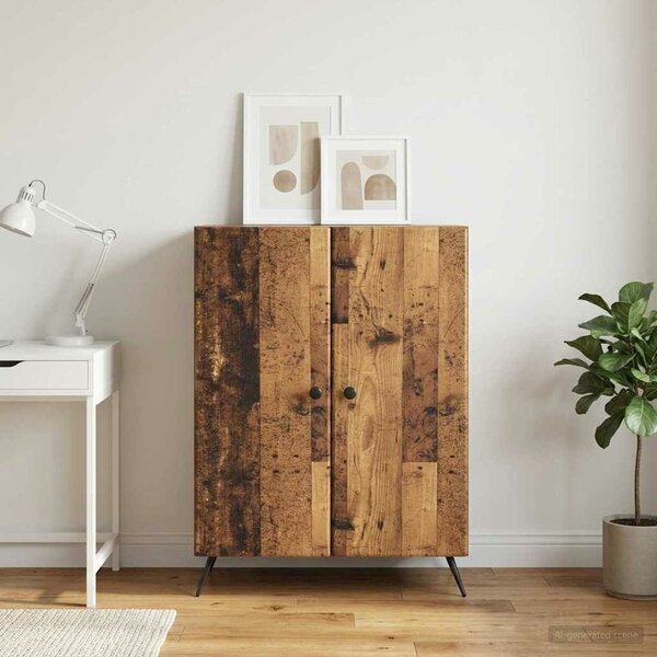 VidaXL Széf Antik Fa 66 x 34,5 x 90 cm Szerelt Fa