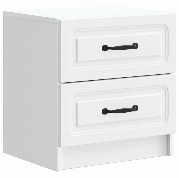 VidaXL Éjjeliszekrény 2 pcs Fehér 43 x 34,5 x 44,5 cm Szerelt Fa