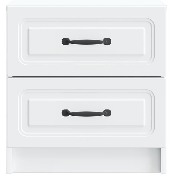 VidaXL Éjjeliszekrény 2 pcs Fehér 43 x 34,5 x 44,5 cm Szerelt Fa