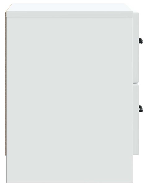 VidaXL Éjjeliszekrény 2 pcs Fehér 43 x 34,5 x 44,5 cm Szerelt Fa