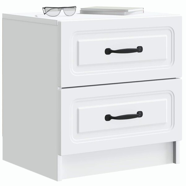 VidaXL Éjjeliszekrény 2 pcs Fehér 43 x 34,5 x 44,5 cm Szerelt Fa