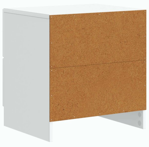 VidaXL Éjjeliszekrény 2 pcs Fehér 43 x 34,5 x 44,5 cm Szerelt Fa