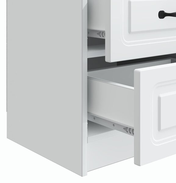 VidaXL Éjjeliszekrény 2 pcs Fehér 43 x 34,5 x 44,5 cm Szerelt Fa