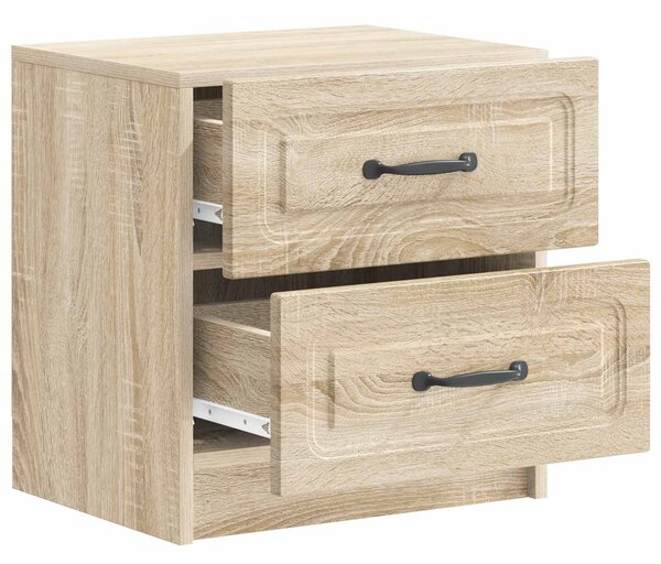 VidaXL Éjjeliszekrény fiókkal 2 pcs Sonoma Tölgy 43 x 34,5 x 44,5 cm