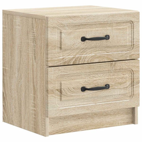 VidaXL Éjjeliszekrény fiókkal 2 pcs Sonoma Tölgy 43 x 34,5 x 44,5 cm