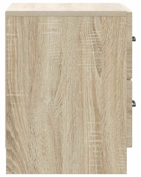 VidaXL Éjjeliszekrény fiókkal 2 pcs Sonoma Tölgy 43 x 34,5 x 44,5 cm