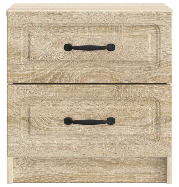 VidaXL Éjjeliszekrény fiókkal 2 pcs Sonoma Tölgy 43 x 34,5 x 44,5 cm