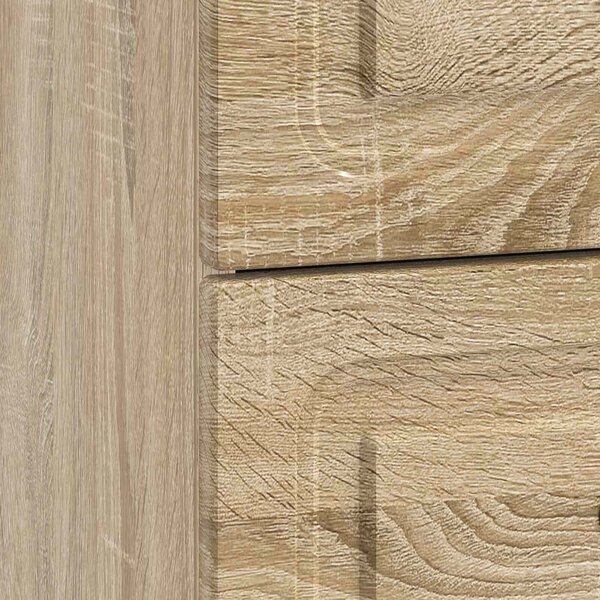 VidaXL Éjjeliszekrény fiókkal 2 pcs Sonoma Tölgy 43 x 34,5 x 44,5 cm