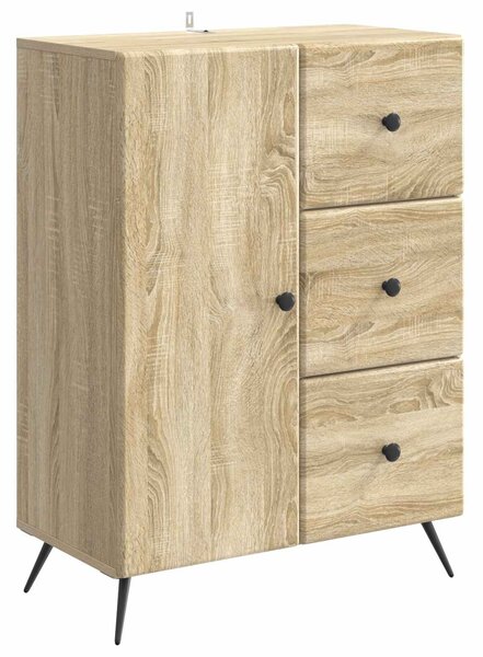 VidaXL Széf Sonoma Tölgy 66 x 34,5 x 90 cm Szerelt Fa