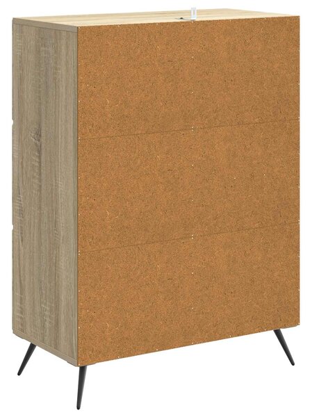 VidaXL Széf Sonoma Tölgy 66 x 34,5 x 90 cm Szerelt Fa