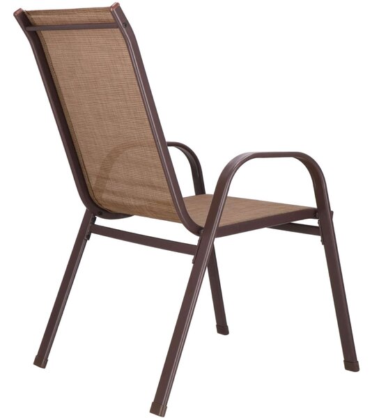 Springos fém kerti Szék 73x 55,5x93cm - Barna