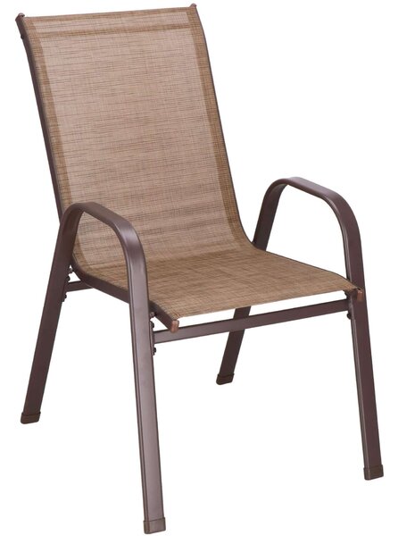 Springos fém kerti Szék 73x 55,5x93cm - Barna