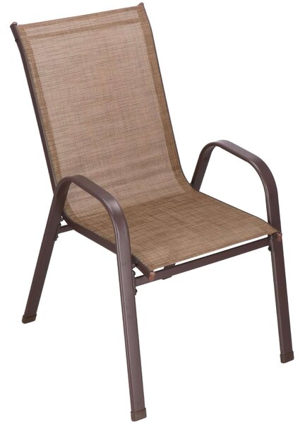 Springos fém kerti Szék 73x 55,5x93cm - Barna