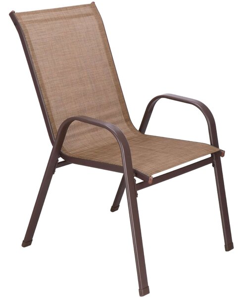 Springos fém kerti Szék 73x 55,5x93cm - Barna