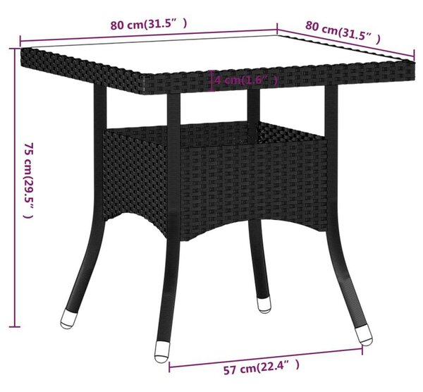 VidaXL Kerti Étkezőgarnitúra - 5 részes - Szürke Polyrattan