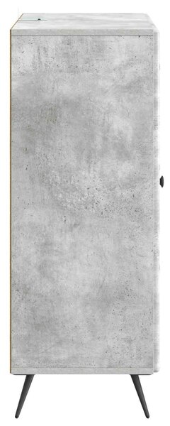VidaXL Széf Betonszürke 66 x 34,5 x 90 cm Szerelt Fa
