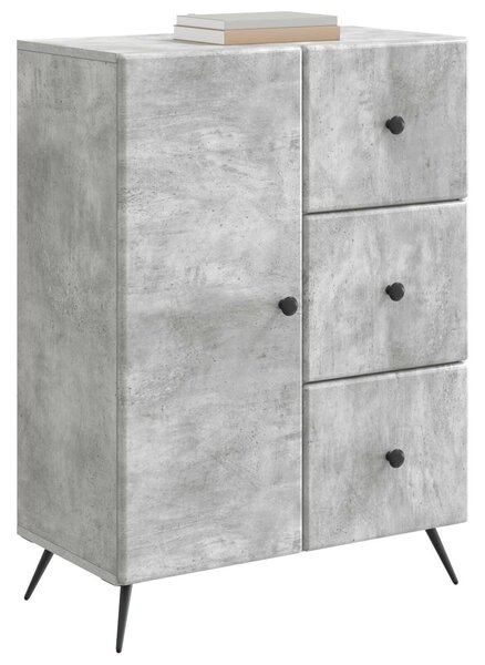 VidaXL Széf Betonszürke 66 x 34,5 x 90 cm Szerelt Fa