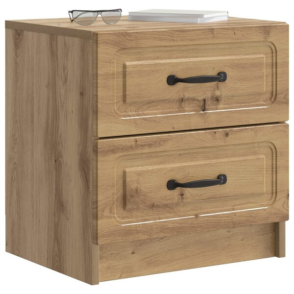 VidaXL Éjjeliszekrény fiókkal 2 pcs Kézműves Tölgy 43 x 34,5 x 44,5 cm