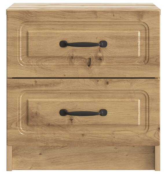 VidaXL Éjjeliszekrény fiókkal 2 pcs Kézműves Tölgy 43 x 34,5 x 44,5 cm