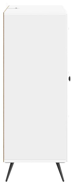 VidaXL Széf Magasfényű Fehér 66 x 34,5 x 90 cm Szerelt Fa