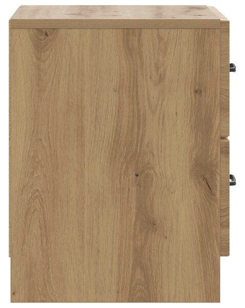 VidaXL Éjjeliszekrény fiókkal 2 pcs Kézműves Tölgy 43 x 34,5 x 44,5 cm