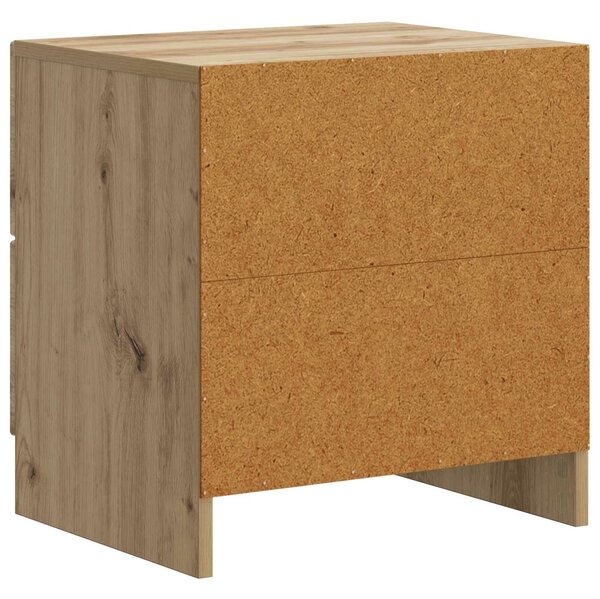 VidaXL Éjjeliszekrény fiókkal 2 pcs Kézműves Tölgy 43 x 34,5 x 44,5 cm