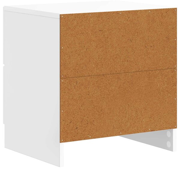VidaXL Éjjeliszekrény 2 pcs Magasfényű Fehér 43 x 34,5 x 44,5 cm