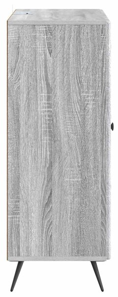 VidaXL Széf Szürke Sonoma 66 x 34,5 x 90 cm Szerelt Fa