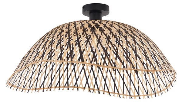 Art Deco mennyezeti lámpa fekete bambusz 60 cm - Alka