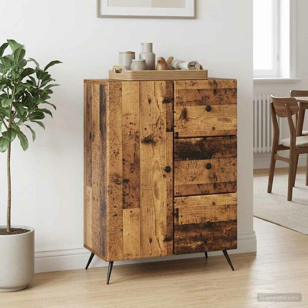 VidaXL Széf Antik Fa 66 x 34,5 x 90 cm Szerelt Fa