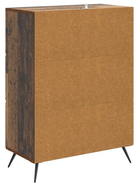 VidaXL Széf Antik Fa 66 x 34,5 x 90 cm Szerelt Fa