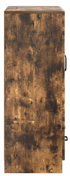 VidaXL Széf fiókkal Füstös Tölgy 66 x 34,5 x 92 cm Szerelt Fa
