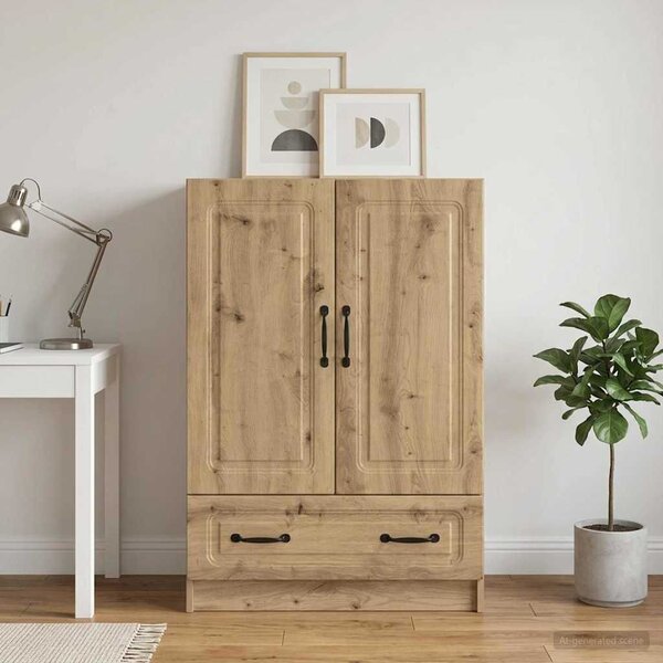 VidaXL Széf Kézműves Tölgy 66 x 34,5 x 92 cm Szerelt Fa