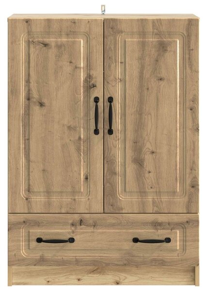 VidaXL Széf Kézműves Tölgy 66 x 34,5 x 92 cm Szerelt Fa