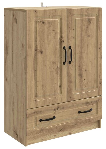 VidaXL Széf Kézműves Tölgy 66 x 34,5 x 92 cm Szerelt Fa
