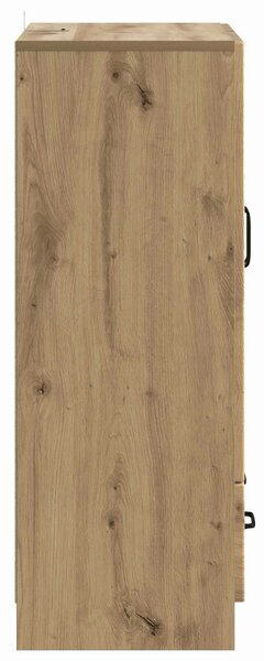 VidaXL Széf Kézműves Tölgy 66 x 34,5 x 92 cm Szerelt Fa