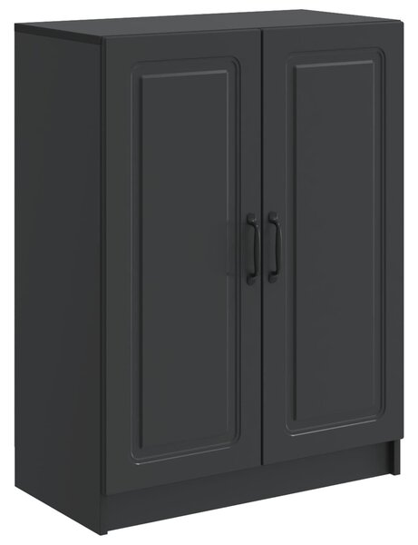 VidaXL Széf Fekete 66 x 34,5 x 87 cm Szerelt Fa