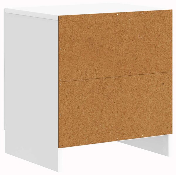 VidaXL Éjjeliszekrény 2 pcs Magasfényű Fehér 43 x 34,5 x 47 cm
