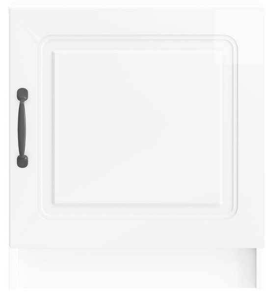 VidaXL Éjjeliszekrény 2 pcs Magasfényű Fehér 43 x 34,5 x 47 cm