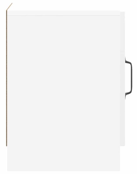 VidaXL Éjjeliszekrény 2 pcs Magasfényű Fehér 43 x 34,5 x 47 cm