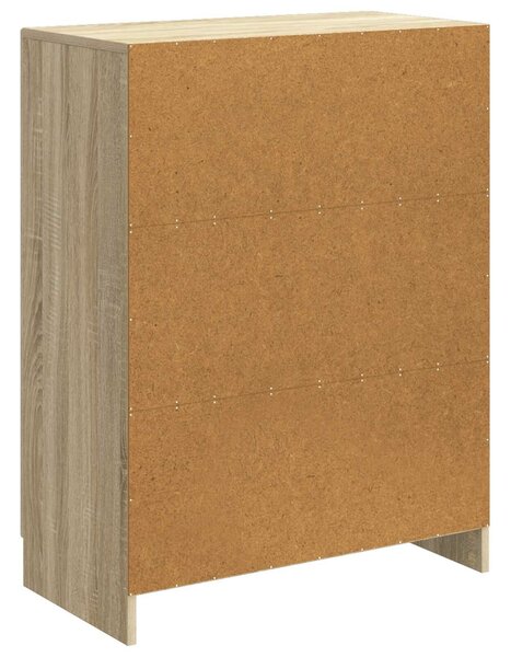VidaXL Széf Sonoma Tölgy 66 x 34,5 x 87 cm Szerelt Fa