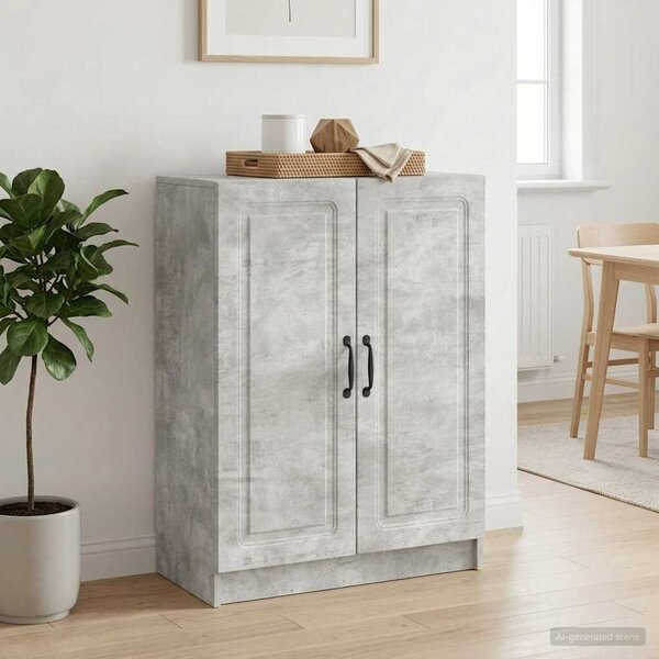 VidaXL Széf Betonszürke 66 x 34,5 x 87 cm Szerelt Fa
