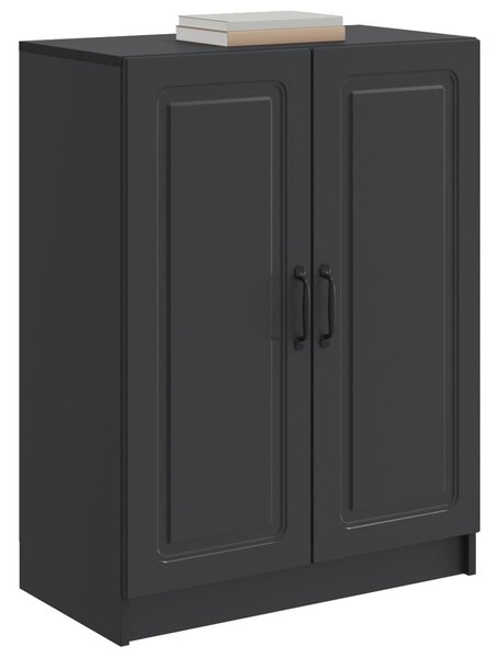 VidaXL Széf Fekete 66 x 34,5 x 87 cm Szerelt Fa