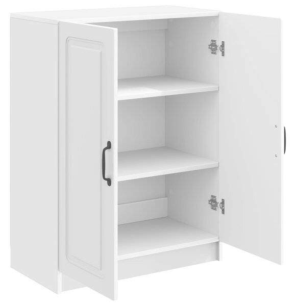 VidaXL Széf Magasfényű Fehér 66 x 34,5 x 87 cm Szerelt Fa