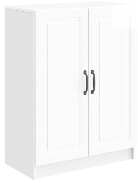 VidaXL Széf Magasfényű Fehér 66 x 34,5 x 87 cm Szerelt Fa