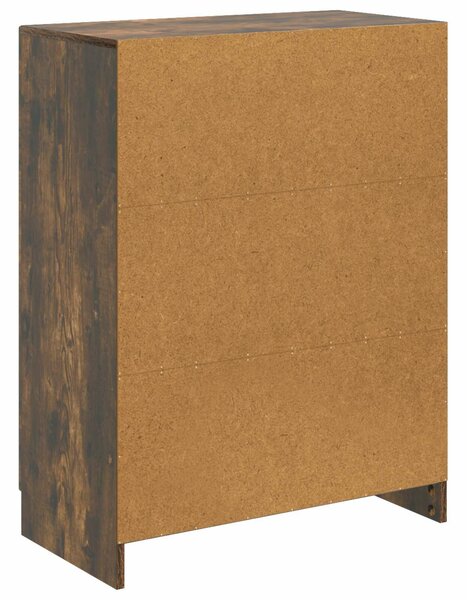 VidaXL Széf Füstös Tölgy 66 x 34,5 x 87 cm Szerelt Fa