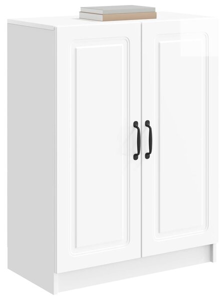 VidaXL Széf Magasfényű Fehér 66 x 34,5 x 87 cm Szerelt Fa