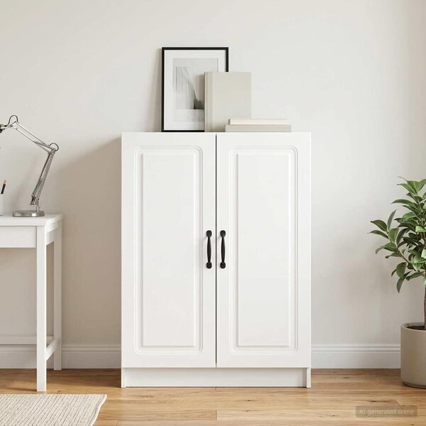 VidaXL Széf Magasfényű Fehér 66 x 34,5 x 87 cm Szerelt Fa