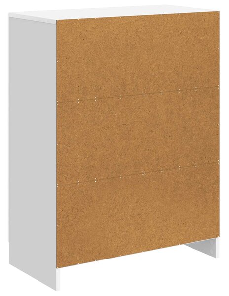 VidaXL Széf Magasfényű Fehér 66 x 34,5 x 87 cm Szerelt Fa