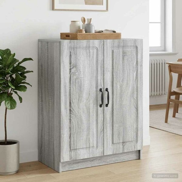 VidaXL Széf Szürke Sonoma 66 x 34,5 x 87 cm Szerelt Fa